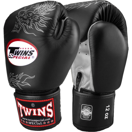Боксерские перчатки Twins Special FBGV-6 black-silver